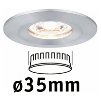 PAULMANN LED vestavné svítidlo Nova mini nevýklopné IP44 1x4W 2700K hliník broušený 230V 943.04