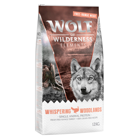 Wolf of Wilderness "Whispering Woodlands" krůtí z volného chovu - bez obilovin - 12 kg