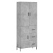 vidaXL Skříň highboard betonově šedá 69,5x34x180 cm kompozitní dřevo