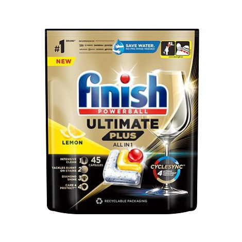 FINISH Ultimate Plus All in 1 Lemon, 45ks