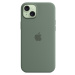 Apple silikonový kryt s MagSafe na iPhone 15 Plus cyprišově zelená