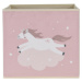 Dětský textilní box Unicorn dream růžová, 32 x 32 x 30 cm