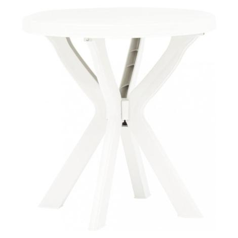 Zahradní bistro stolek bílá Dekorhome vidaXL