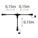Xmas King XmasKing T rozbočovací kabel pro LED vánoční osvětlení PROFI 2-pin, bílá