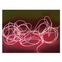 Elektroluminiscenční kabel, Ø 2 mm, 2 m, červená