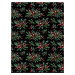Vánoční deka z mikrovlákna JINGLE černá 150x200 cm