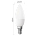 EMOS LED žárovka Classic svíčka / E14 / 6,5 W (60 W) / 806 lm / teplá bílá ZQ3E41