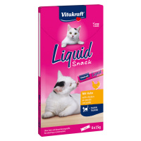 Vitakraft Cat Liquid-snack s kuřetem + taurin - Výhodné balení: 48 x 15 g