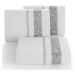 Bavlněný froté ručník s bordurou VIKI 50x90 cm, bílá, 500 gr Mybesthome
