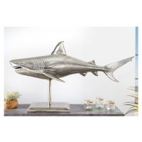 Dekorační socha žralok AMEIS 100 cm Dekorhome Zlatá