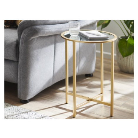 Kulatý odkládací stolek Lagos 39 cm, zlatý Asko