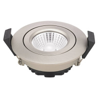 Sigor LED bodový podhled Diled, Ø 8,5 cm, 6 W, 3 000 K, ocel