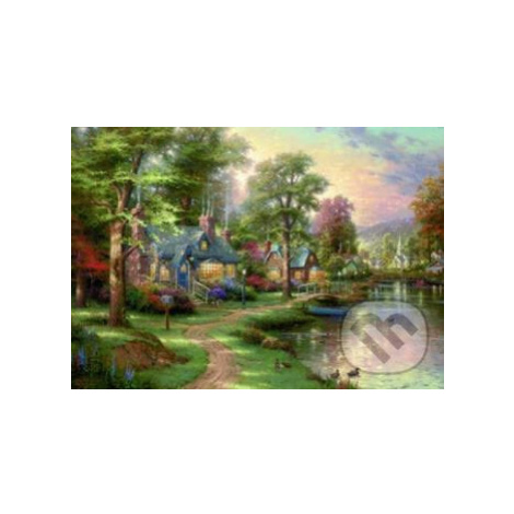 Pri jazere - Thomas Kinkade - puzzle z kategorie Přírodní scenérie Oscar Schmidt