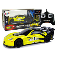 mamido  Sportovní auto na dálkové ovládání RC Corvette C6R 1:24 žluté