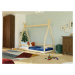 Benlemi Dětská nízká postel SAFE 9v1 ve tvaru teepee se zábranou Zvolte barvu: Šalvějová zelená,