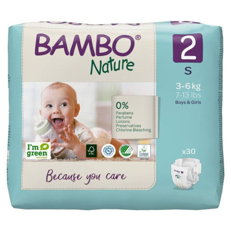 BAMBO Nature Pleny jednorázové 2 S (3-6 kg) 30 ks