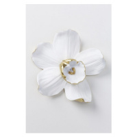 KARE Design Dekorace na zeď Orchid 25 cm - bílá