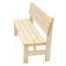 DEOKORK Masivní dřevěná zahradní lavice z borovice dřevo 32 mm (150 cm)