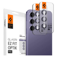 Ochranné sklo Spigen Glass tR EZ Fit Optik Pro 2 Pack, violet - Samsung Galaxy S24 (AGL07443)