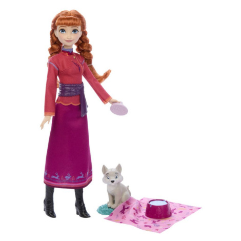 Mattel Frozen panenka Anna s polárním vlčetem