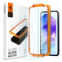 Spigen Glass tR AlignMaster 2 Pack tvrzené sklo Samsung Galaxy A55