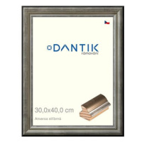 DANTIK rámeček 30 × 40, ANIVERSA stříbrný plexi čiré