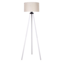 - Stojací lampa 1xE27/60W/230V pr. 44 cm krémová/bílá