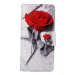 TopQ Pouzdro Xiaomi Redmi Note 9 Pro knížkové Červená růže 59931