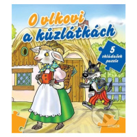 O vlkovi a kůzlátkách (5 skládaček puzzle) - kniha z kategorie Pro děti