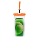 Voděodolné plovoucí pouzdro na mobil FIXED Float s kvalitním uzamykacím systémem a IPX8, oranžov