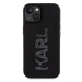 Karl Lagerfeld hard silikonové pouzdro iPhone 15 6.1" black 3D Rubber Glitter Logo