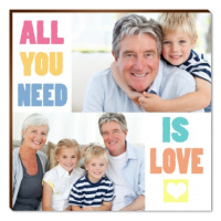 Fotopanel, All you need is love, 15x15 cm