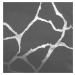 Dekorační vzorovaný závěs s kroužky WUSTE šedá/stříbrná 135x260 cm (cena za 1 kus) MyBestHome