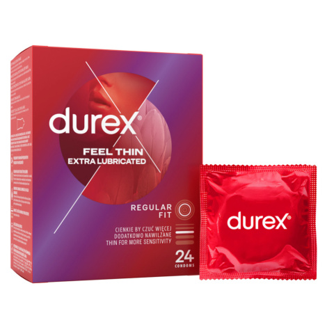 DUREX Feel thin extra lubricated 24 kusů