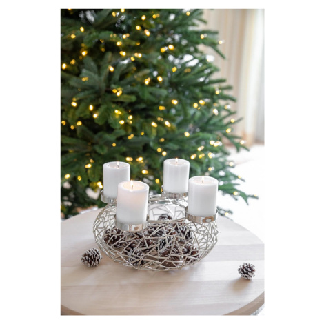 Adventní věnec Milano (ø 28 cm), nerezová ocel - EDZARD
