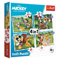 Puzzle Mickey Mouse: Krásný den 4v1