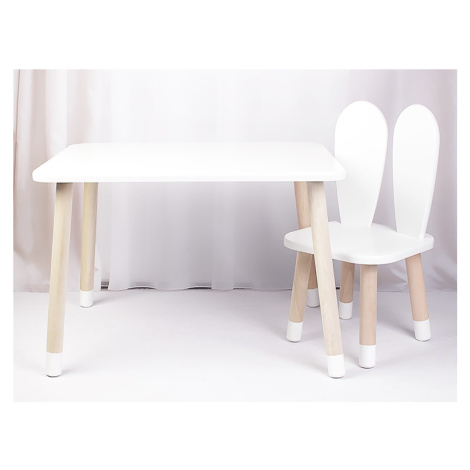 ELIS DESIGN Dětský stůl a židle Zaječí ouška varianta: stůl + 2 židle Elisdesign