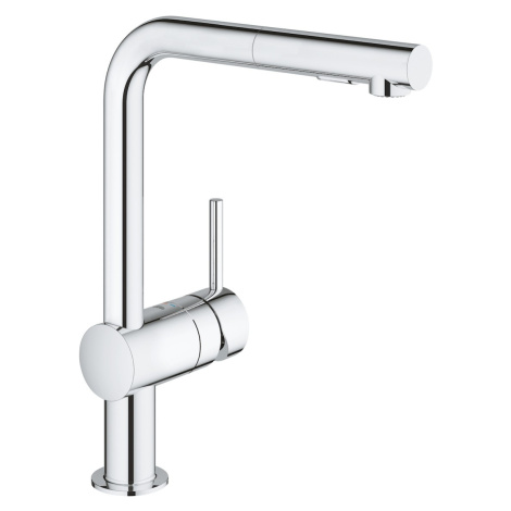 Dřezová baterie Grohe Minta s vytahovací sprškou chrom 30274000