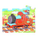 Bigjigs Toys Dřevěné puzzle vlak 9 dílků