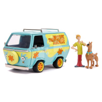 Autíčko Scooby-Doo Mystery Van Jada kovové s otevíracími dveřmi a 2 figurkami délka 16 cm 1:24