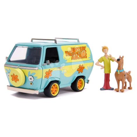 Autíčko Scooby-Doo Mystery Van Jada kovové s otevíracími dveřmi a 2 figurkami délka 16 cm 1:24