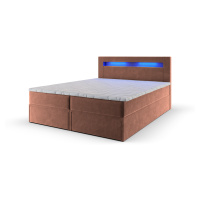 MSL Kontinentální čalouněná postel LINDOS (180 x 200 cm) Barva látky: MONOLITH 61