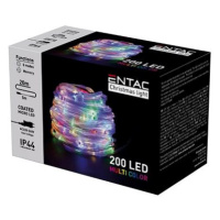 ENTAC Nano LED vánoční řetěz 20 m, venkovní, vícebarevný, 200 LED