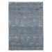 Diamond Carpets koberce Ručně vázaný kusový koberec Diamond DC-EKT 10 Silver/blue - 140x200 cm