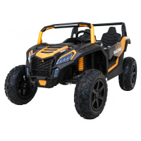 mamido  Dětské elektrické autíčko Buggy UTV Strong 24V nafukovací kola zlaté