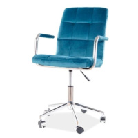 Kancelářská židle SIGQ-022 tyrkysová