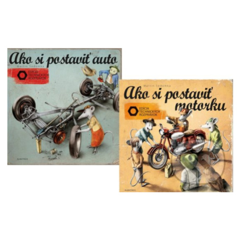 Ako si postaviť auto +  Ako si postaviť motorku (kolekcia) - kniha z kategorie Omaľovávanky, vys