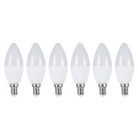 LIVARNO home LED žárovka, 6 kusů (svíčka E14)
