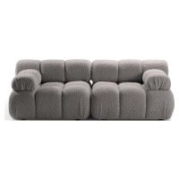 Světle šedá modulární pohovka z textilie bouclé 188 cm Bellis – Micadoni Home