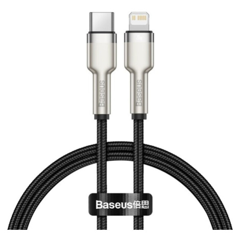 Baseus kabel USB-C PD / Apple Lightning 20W / 0,25m CATLJK-01 Černá